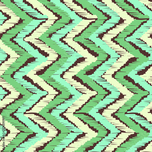 Abstract Ikat and boho style handcraft fabric pattern. Traditional Ethnic design for clothing and textile background, carpet or wallpaper