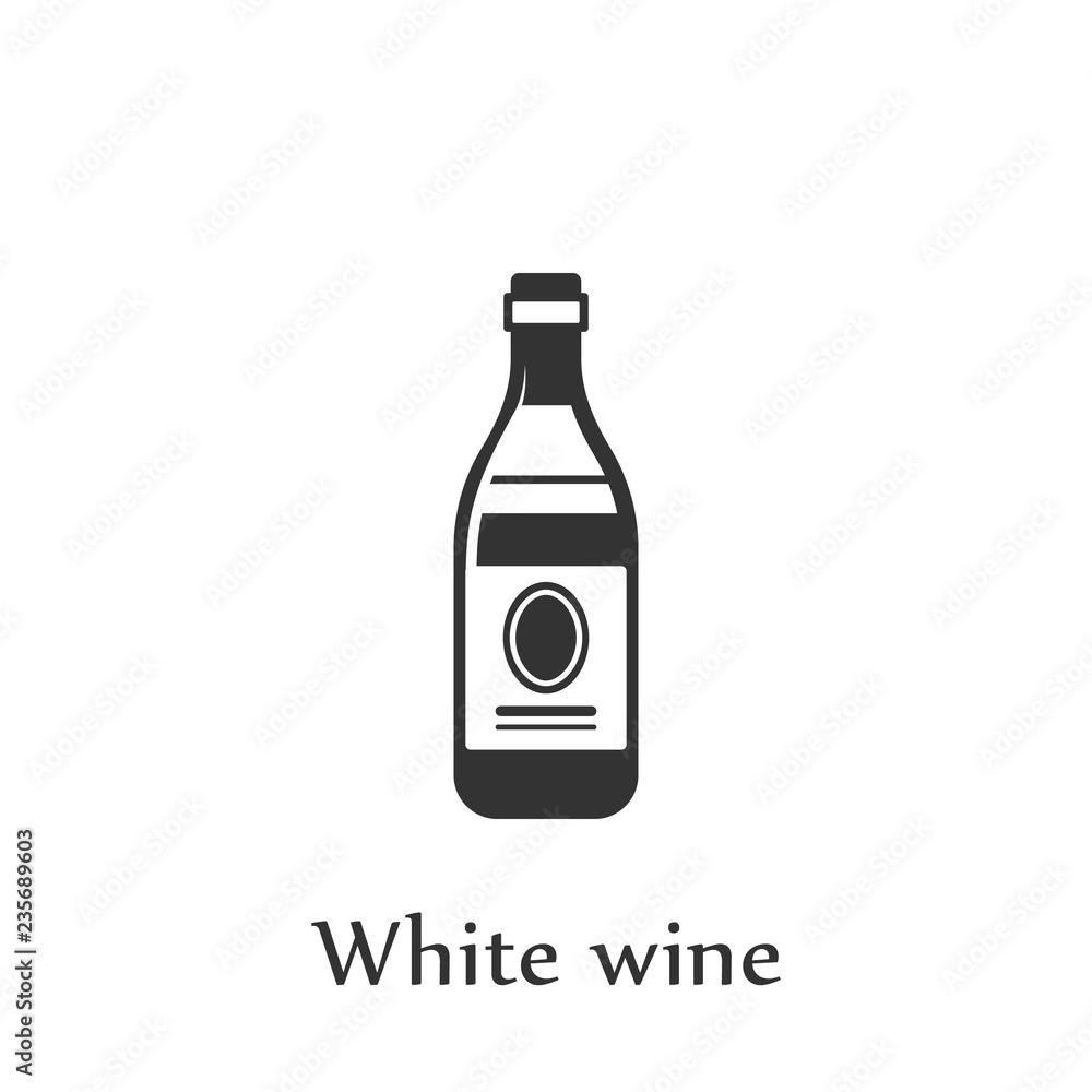 A bottle of white wine icon. Element of drink icon for mobile concept and web apps. Detailed A bottle of white wine icon can be used for web and mobile A bottle of white wine icon. Element of drink icon for mobile concept and web apps. Detailed A bottle of white wine icon can be used for web and mobile
