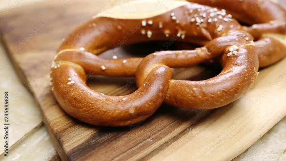 Close up of pretzels