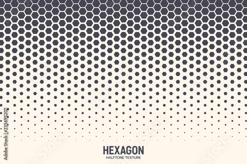 Fotografiet Hexagon Vector Abstract Geometric Technology Background