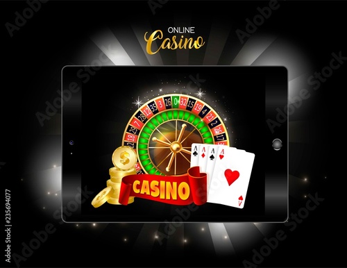 Online casino design banner. 