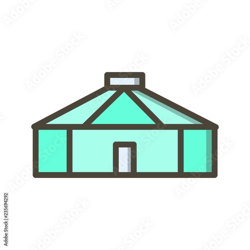 Yurt Vector Icon