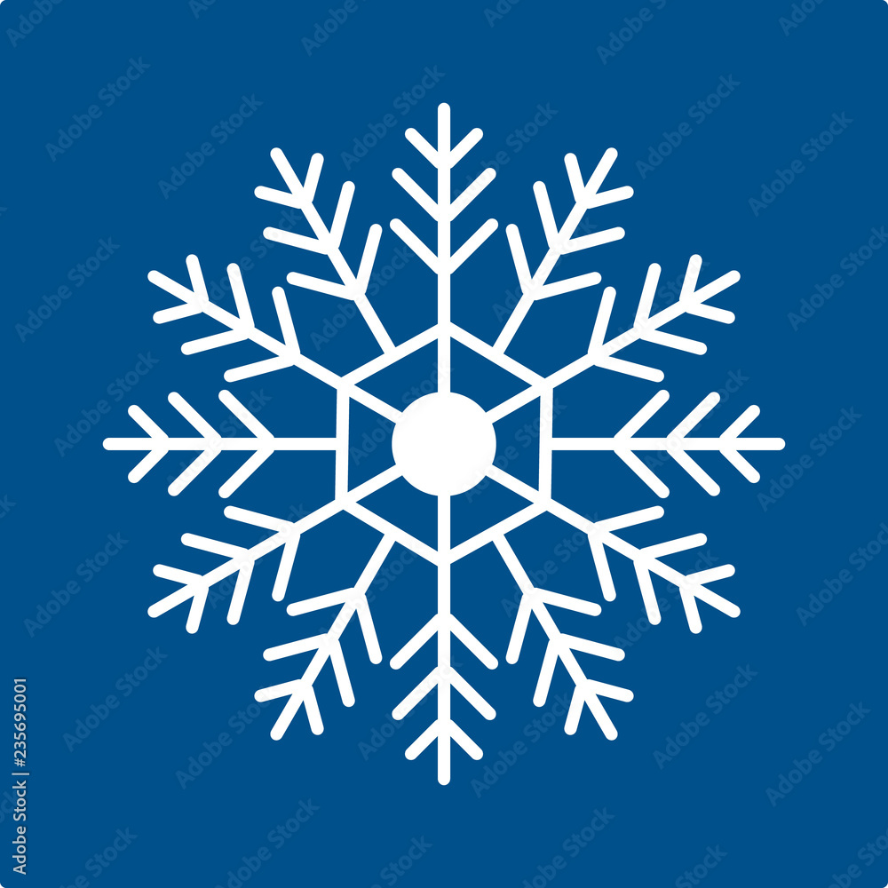 Snowflake winter vector. Blue crystal element. Snowflake winter vector. Blue crystal element.