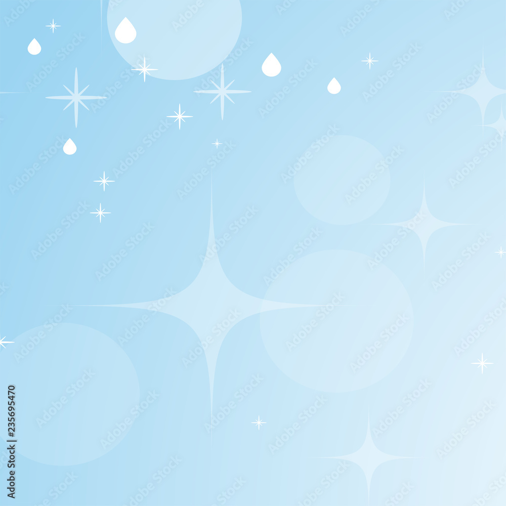 Light blue abstract background with stars and bokeh. Beautiful sky. Simple flat vector illustration. Light blue abstract background with stars and bokeh. Beautiful sky. Simple flat vector illustration.