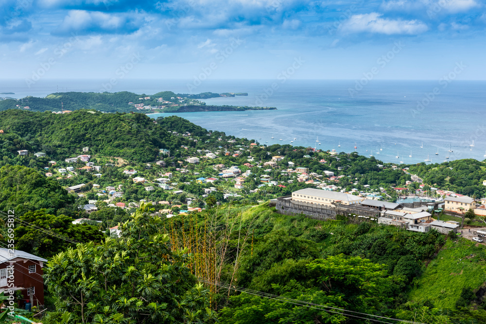 St George, the capital of the Caribbean island Grenada