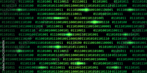 green digital binary code web technology background vector illustration EPS10 © krissikunterbunt