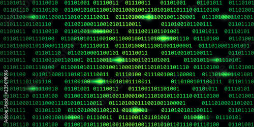 green digital binary code web technology background vector illustration EPS10