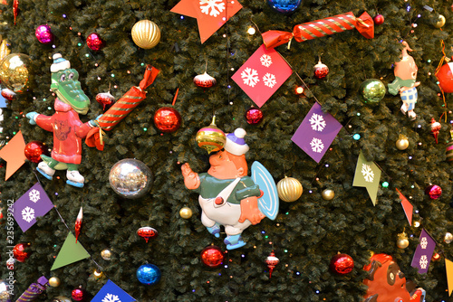 Fotografie Christmas and New Year. Christmas tree