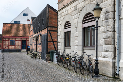 Fototapeta Naklejka Na Ścianę i Meble -  Old architecture in Ystad in Sweden