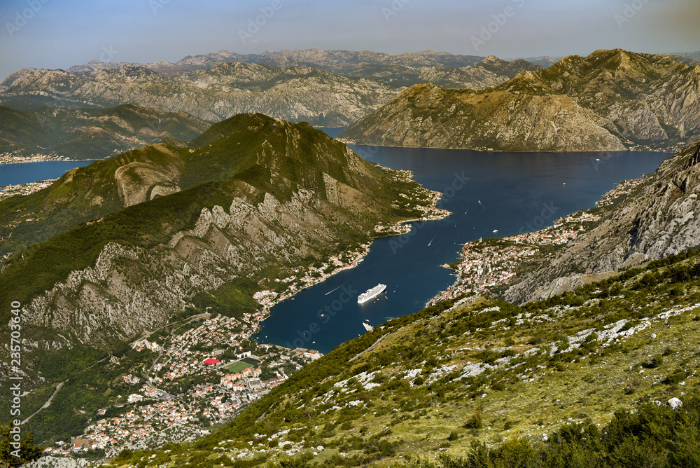 Bay of Kotor in Montenegro, Europe landscape.