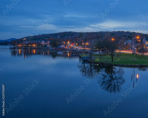 Evening views on Lake Winnipesaukee Meredith New Hampshire