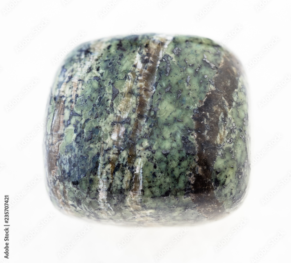 polished chrysotile asbestos stone on white polished chrysotile asbestos stone on white