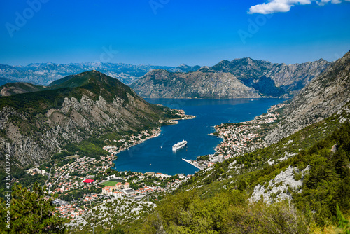Bay of Kotor in Montenegro, Europe landscape.