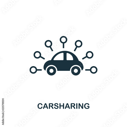 Carsharing icon. Premium style design from public transport icon collection. UI and UX. Pixel perfect Carsharing icon for web design, apps, software, print usage.