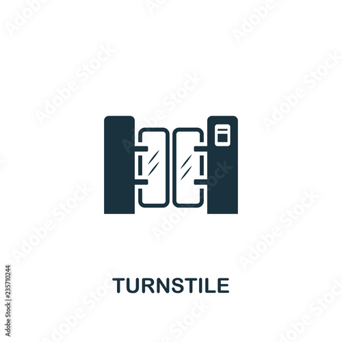 Turnstile icon. Premium style design from public transport icon collection. UI and UX. Pixel perfect Turnstile icon for web design, apps, software, print usage.