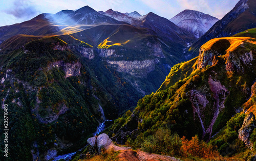 Fantastic mountain landscape photo