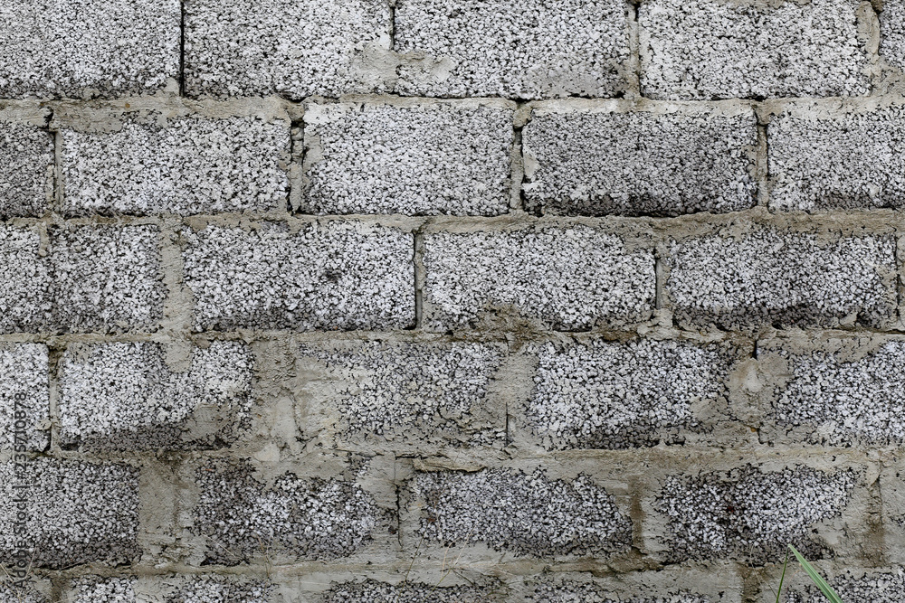 Fototapeta premium masonry of foam blocks