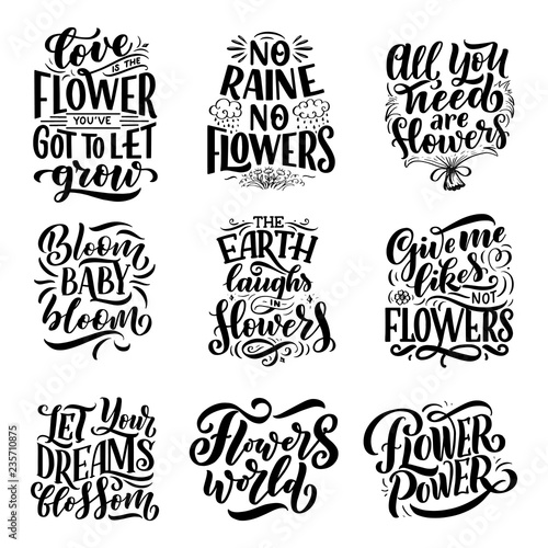 Lettering quotes about flow...