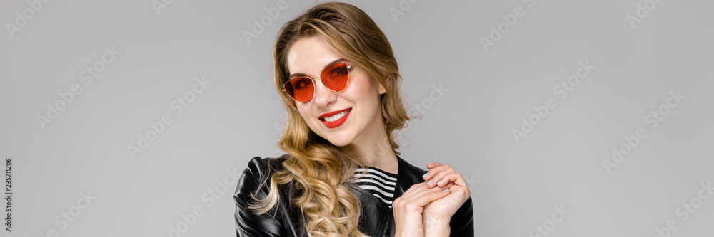 Attractive woman in fashionable clothes Attractive woman in fashionable clothes