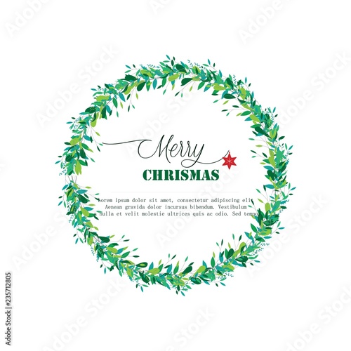 Christmas wreath design   (ID: 235712805)