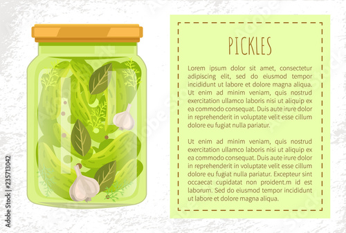 Pickles Cucumbers Bay Leaf Garlic, Dill and Pepper