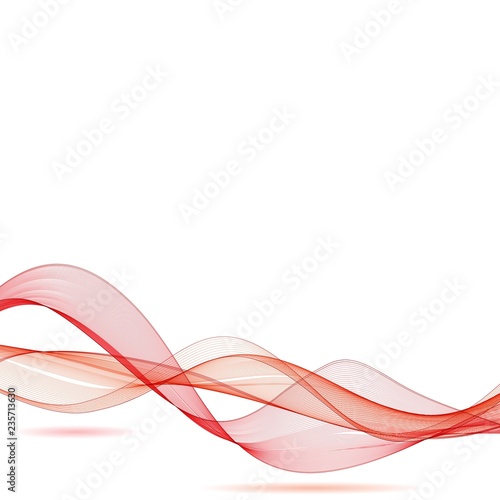 Abstract background with red waves. vector illustration eps 10