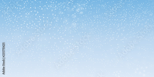Snow background. Vector illustration with falling snowflakes. Winter snowing sky. Eps 10.