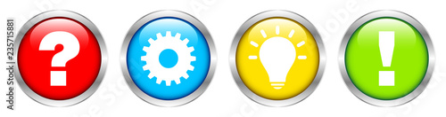 Question, Work, Idea & Answer Color Silver