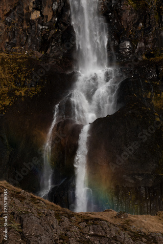 Bjarnarfoss  80 meters high waterfall in Iceland