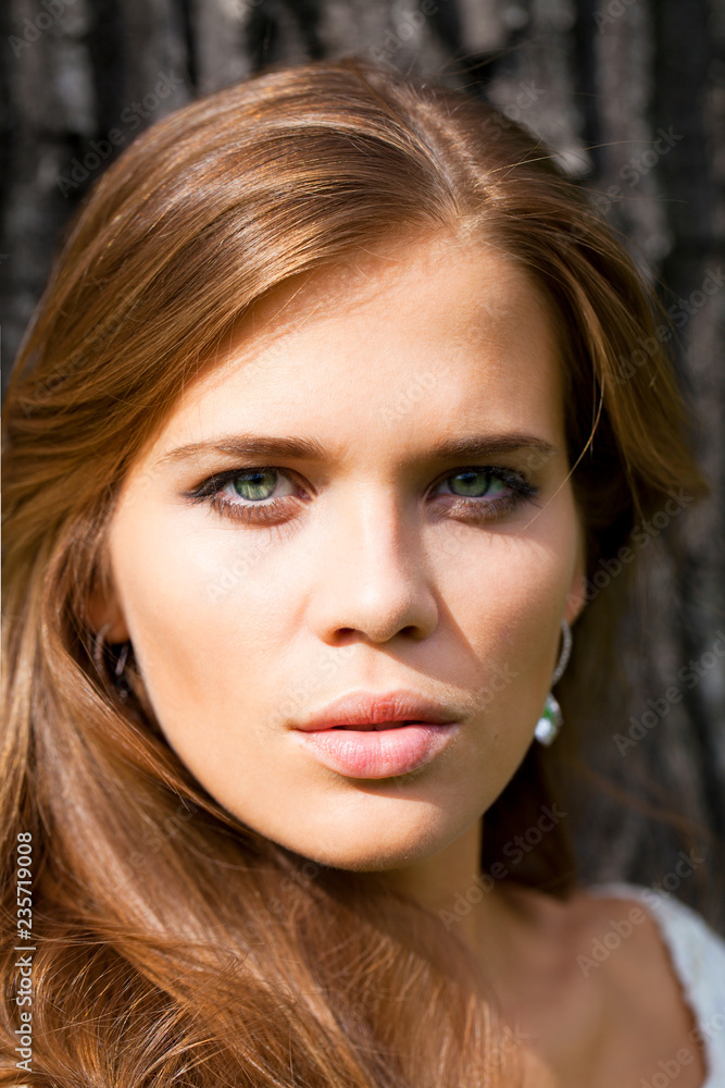 Fototapeta premium Young beautiful woman