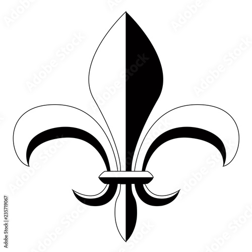 Wallpaper Mural Fleur de lys symbol. Vector illustration design Torontodigital.ca