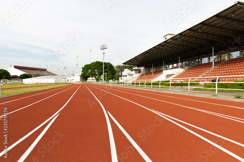 Red Running Track