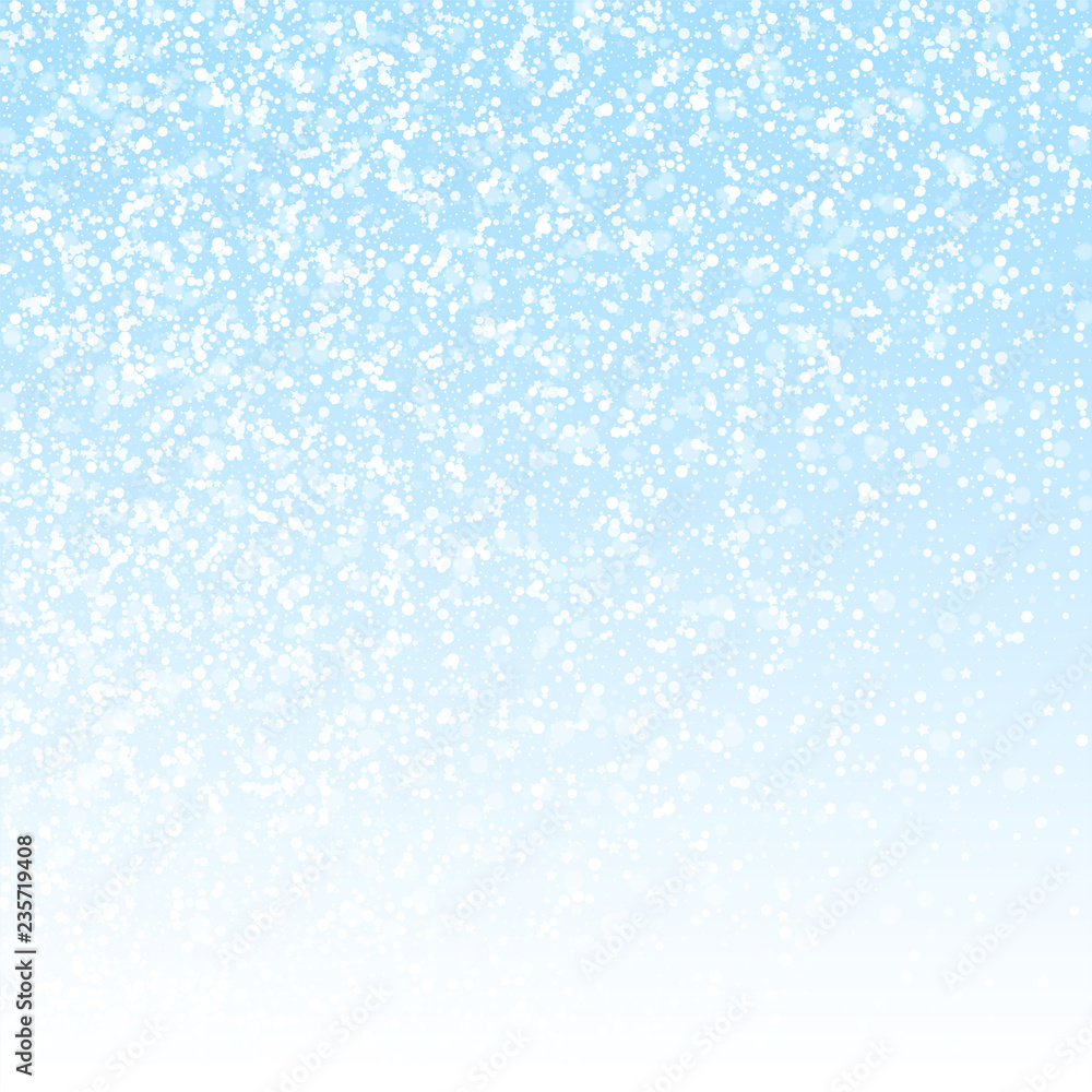 Fototapeta premium Magic stars Christmas background. Subtle flying sn