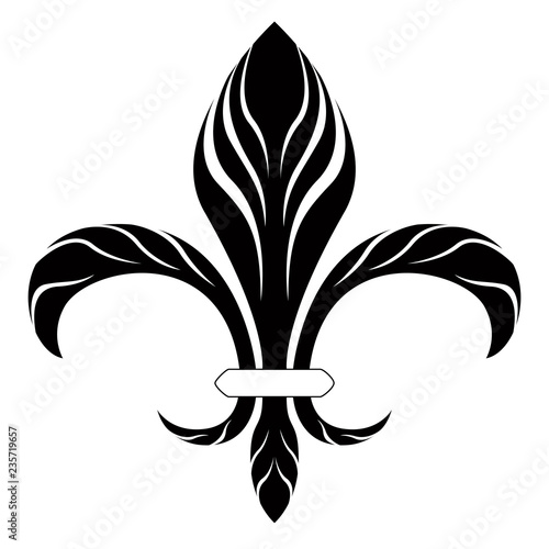Fleur de lys symbol. Vector illustration design