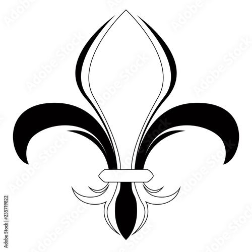 Fleur de lys symbol. Vector illustration design