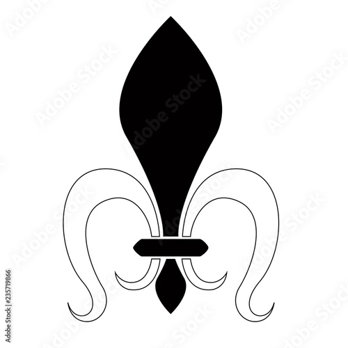 Fleur de lys symbol. Vector illustration design