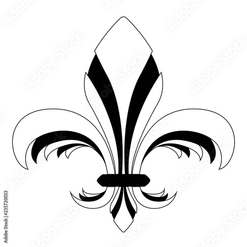 Fleur de lys symbol. Vector illustration design