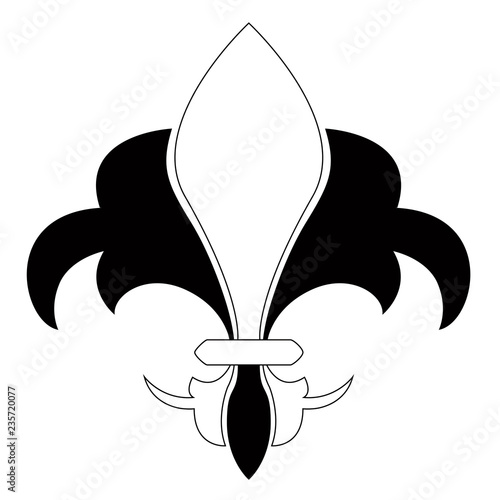 Fleur de lys symbol. Vector illustration design