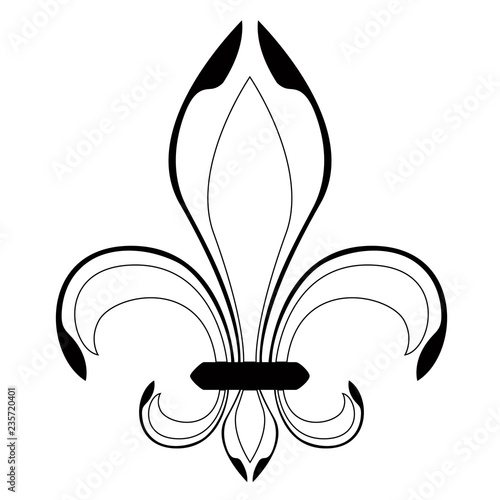 Fleur de lys symbol. Vector illustration design