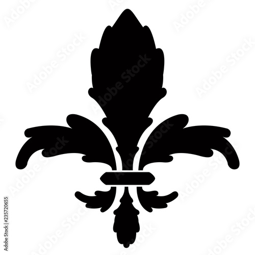 Fleur de lys symbol. Vector illustration design