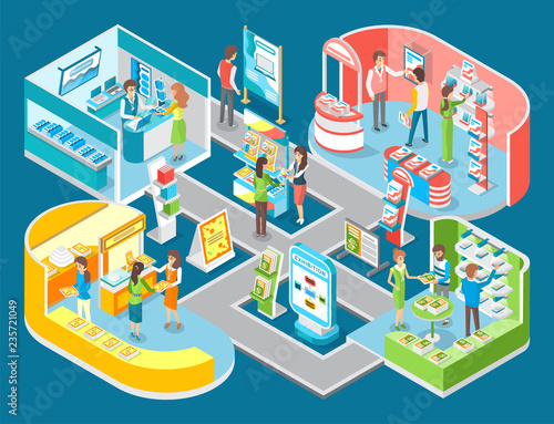 Modern Technology and Device Exhibition in Hall