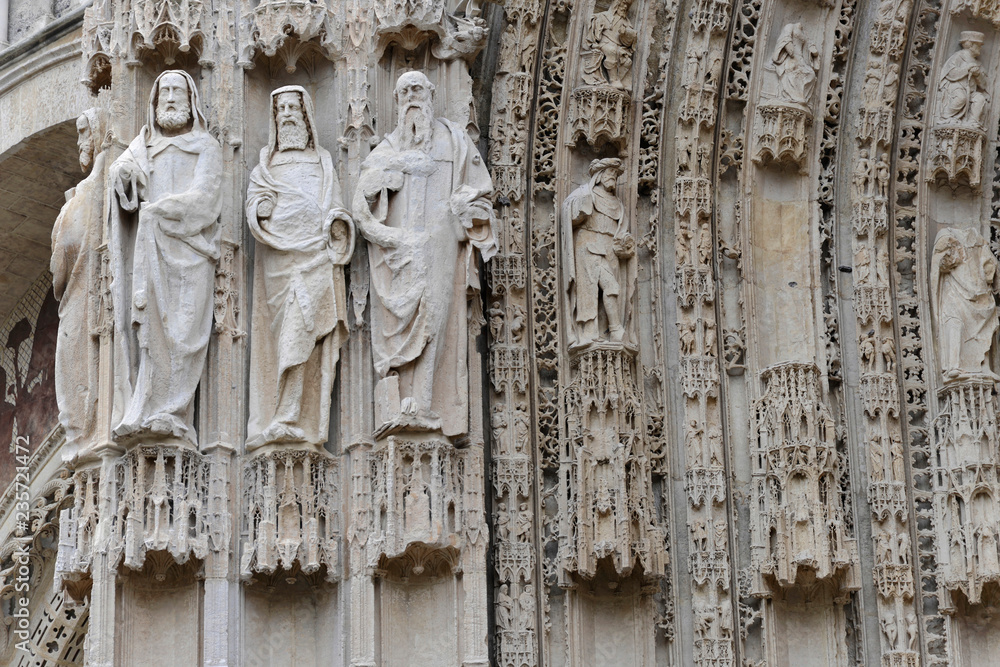 Kathedrale von Rouen, Detail,  Rouen, Département Seine-Maritime, Region Haute-Normandie, Frankreich, Europa
