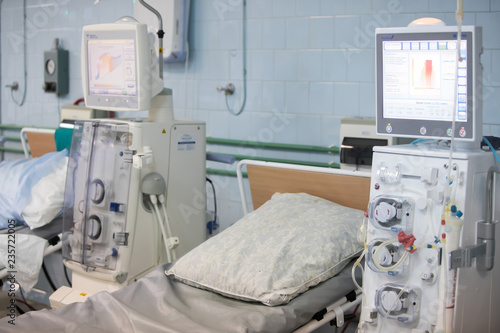 equipment for hemodialysis and the patient