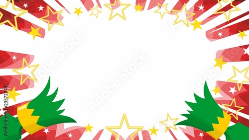 green christmas cracker pulled over red starbust background