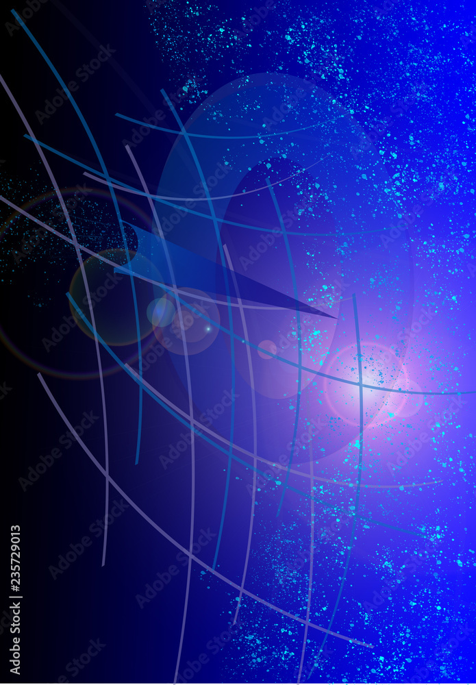 Obraz premium Abstract space travel impressions light