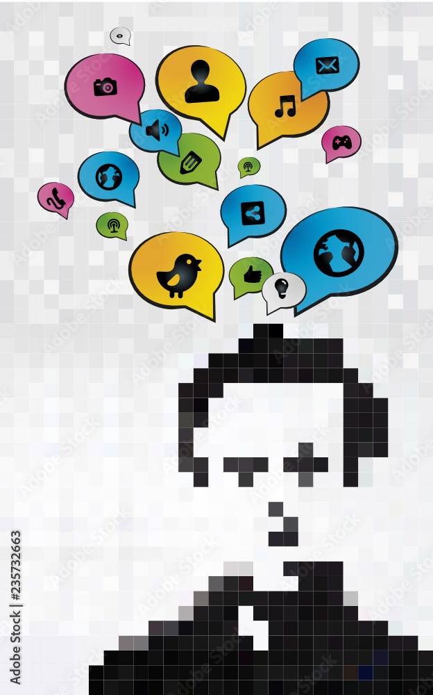 Obraz premium SOCIAL NETWORK
