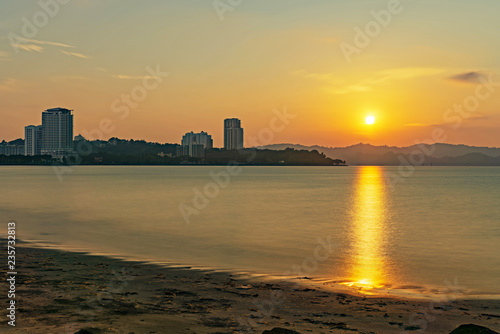 Sunset in Tanjung Lipat Kota Kinabalu, Sabah Borneo Malaysia. © cn0ra