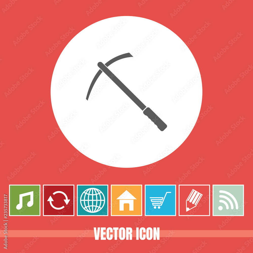 very Useful Vector Icon Of Pickax with Bonus Icons Very Useful For Mobile App, Software & Web very Useful Vector Icon Of Pickax with Bonus Icons Very Useful For Mobile App, Software & Web