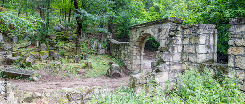 view of the ancient historical cemetery in Crimea