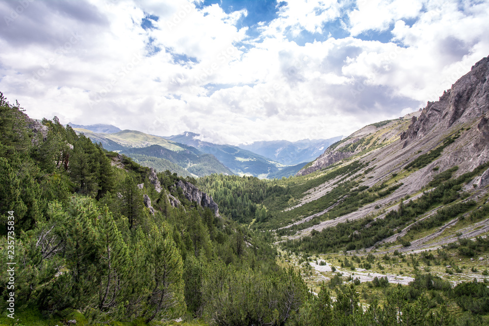 Besteigung des Piz Daint vom Ofenpass, vorbei am Il Jalet über den Westgrad auf den Gipfel (2968m) und zurück.